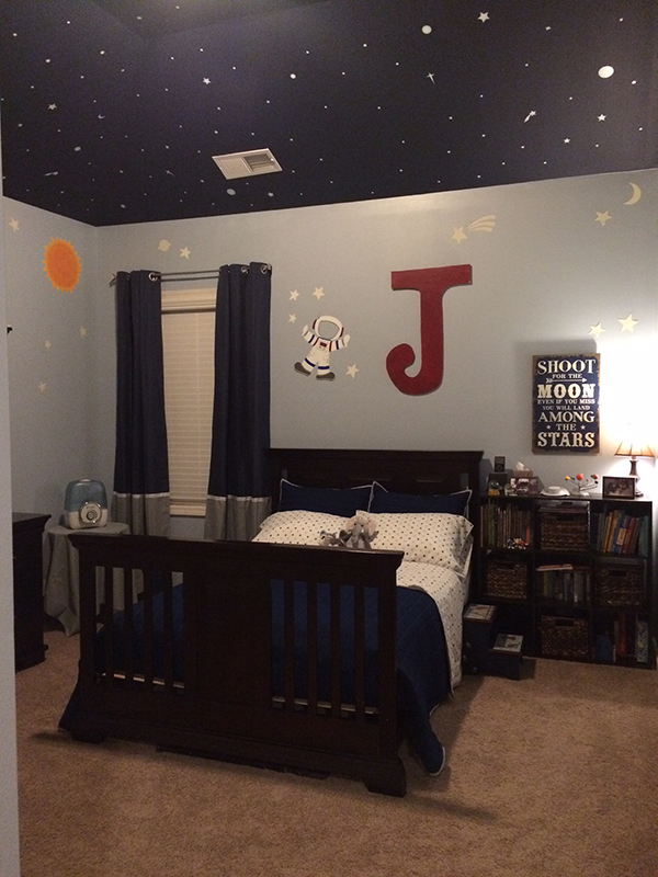 outer space kids bedroom