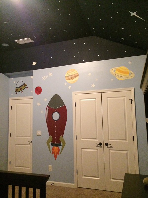 space themed bedroom
